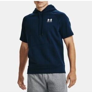 Under Armour Navy Short Sleeve Hoodie